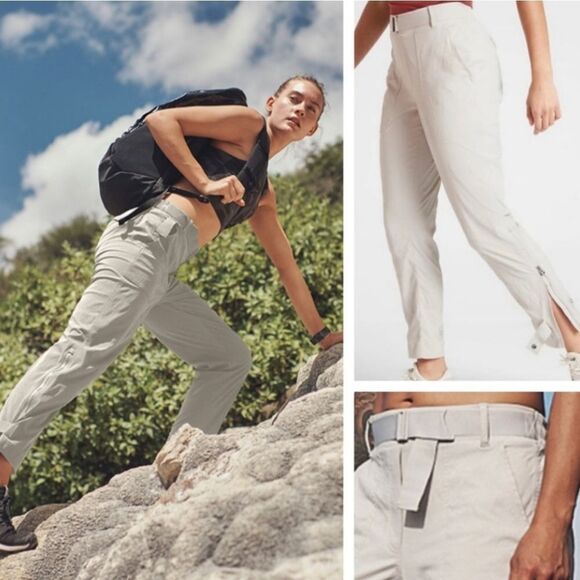 Athleta Trekkie Belted Pants Size 2 - Picture 2 of 11